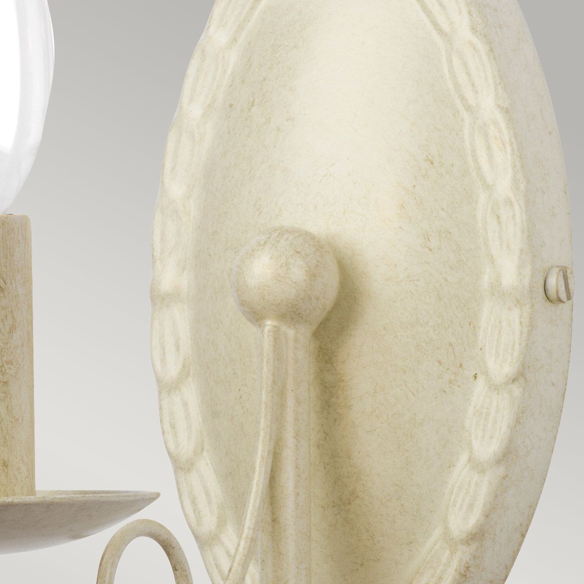 Minster 1-Light Wall Sconce in Ivory and Gold Finish