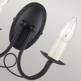 Minster Vintage Black Metal Wall Sconce