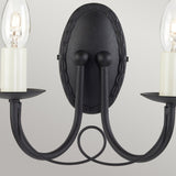 Minster Vintage Black Metal Wall Sconce