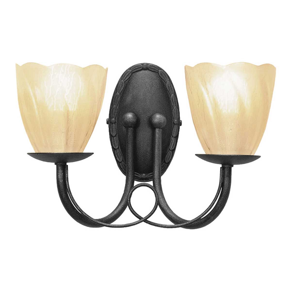 Minster Vintage Black Metal Wall Sconce