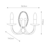 Minster Vintage Black Metal Wall Sconce