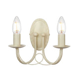 Ivory Gold Minster Dual-Light Wall Sconce