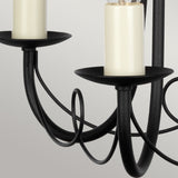 Minster Trio Black Metal Chandelier