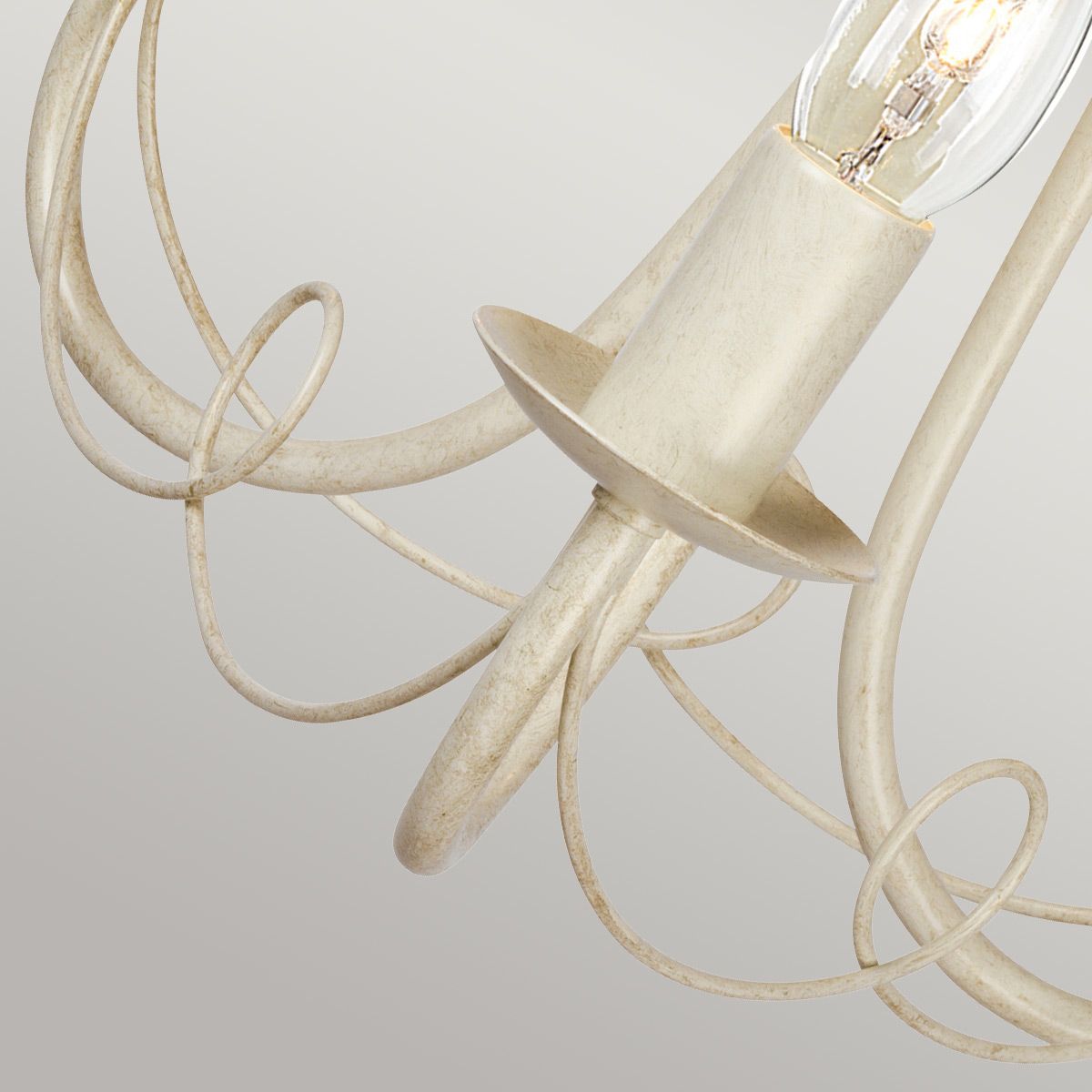 Minster Elegance 3-Light Chandelier in Ivory Gold
