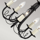 Black Minster 5-Light Metal Chandelier