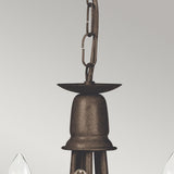 Elegant 5-Light Black & Gold Chandelier with Looped Drapes