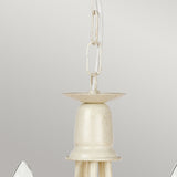 Elegant Minster 5-Light Chandelier in Ivory and Gold