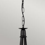 Minster 6-Light Black Metal Chandelier
