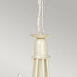 Elegant Ivory Gold Minster Chandelier with Hand Blown Glass