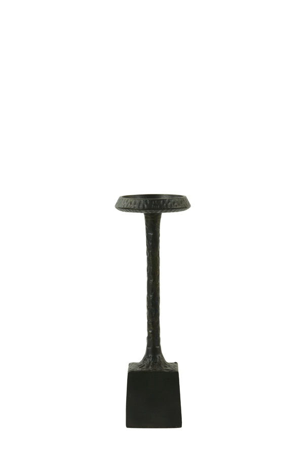 Elegant Matte Black Candle Holder, Height 36 cm, Diameter 8 cm