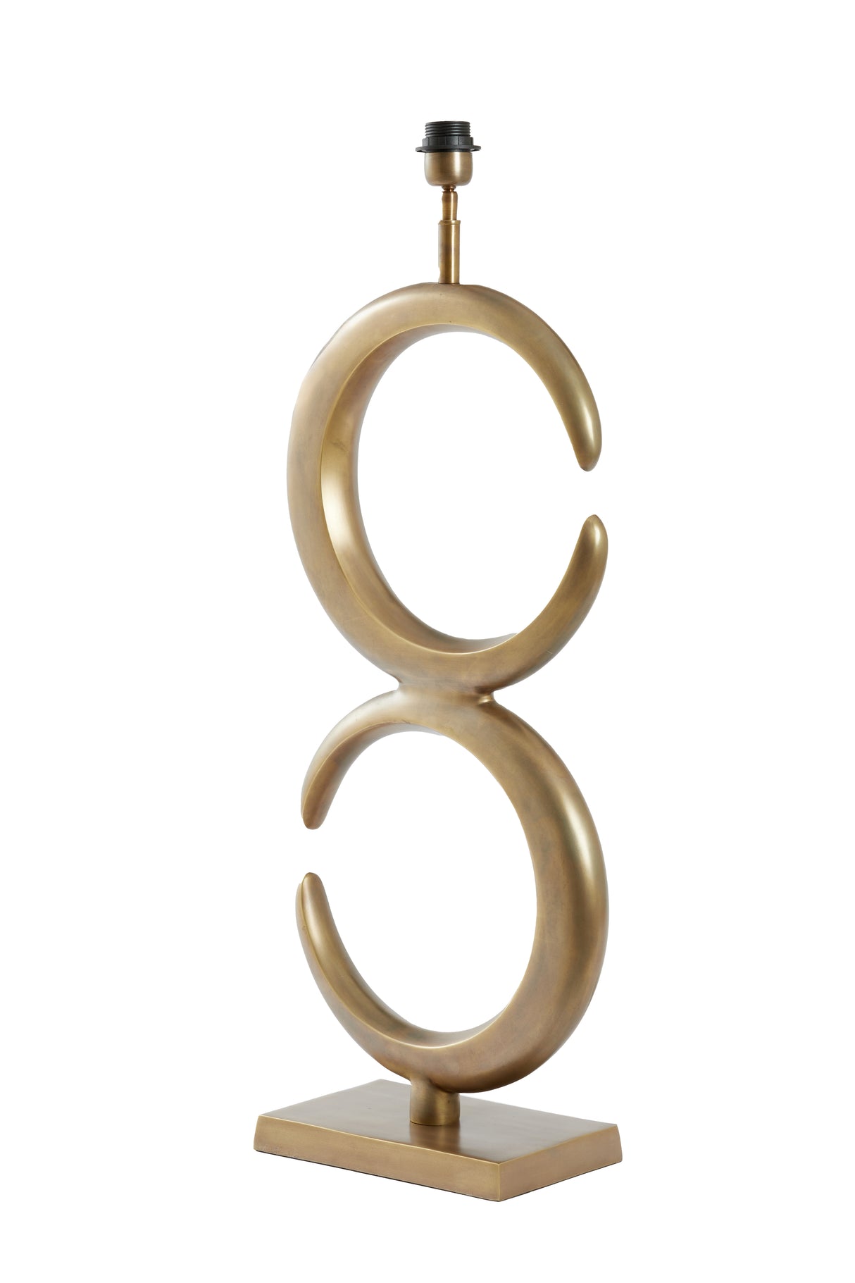 Antique Bronze Lune Lamp Base 36x18x86 cm