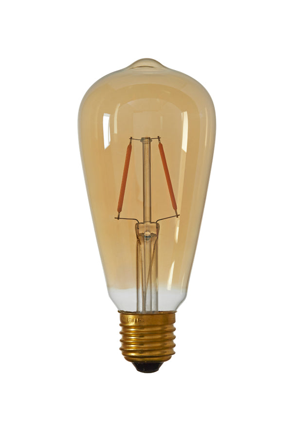 Dimmable Amber LED Bulb 2W E27 - Ø6.5x14.5 cm