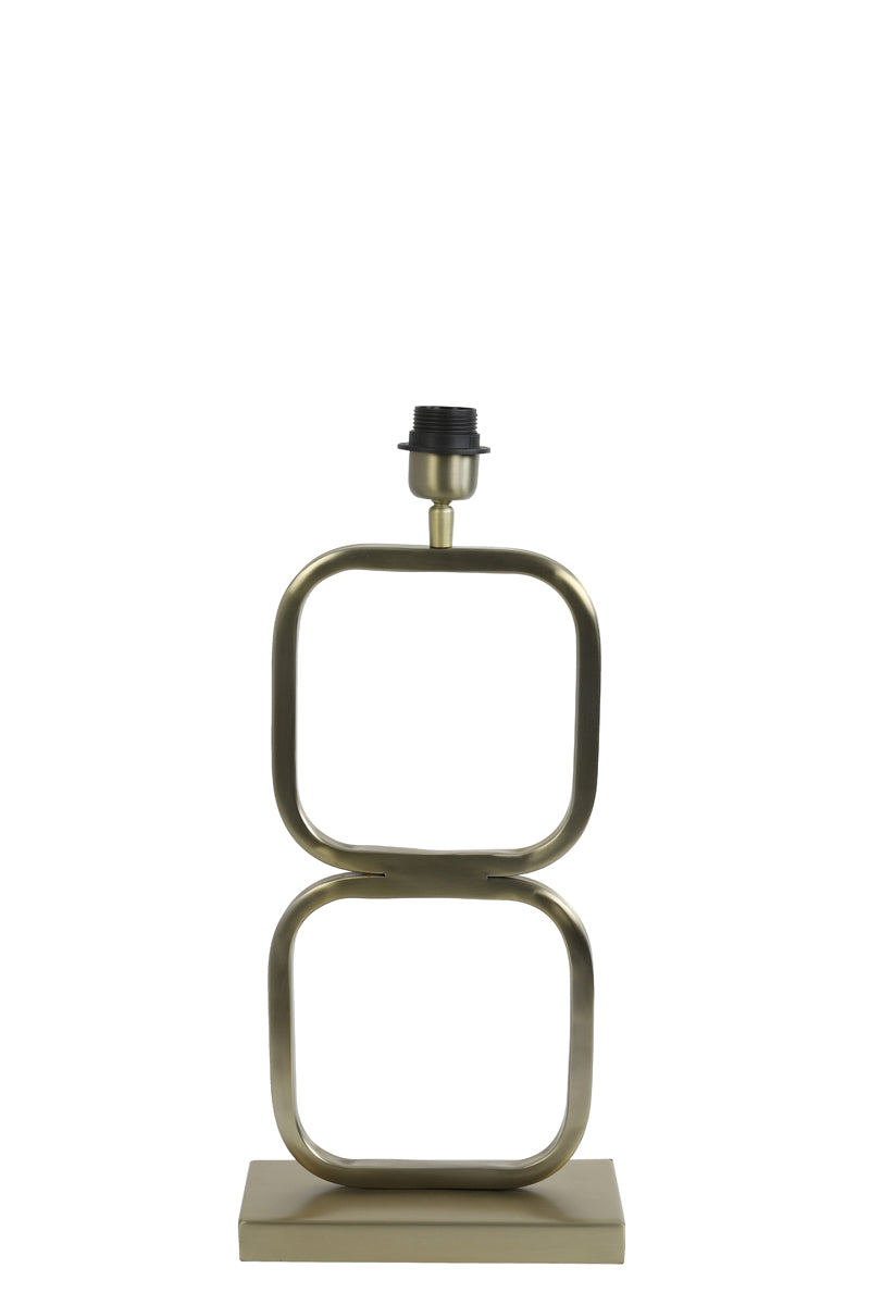 Elegant Lutika Light Gold Lamp Stand - Dimensions 23x11.5x46 cm