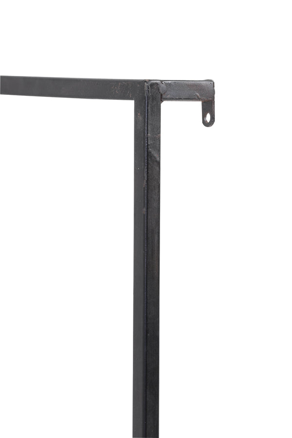Maddison Matte Black Wood Wall Shelf 50x15x50 cm