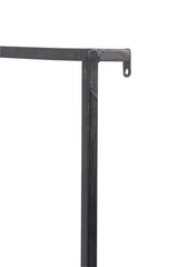 Maddison Matte Black Wood Wall Shelf 50x15x50 cm