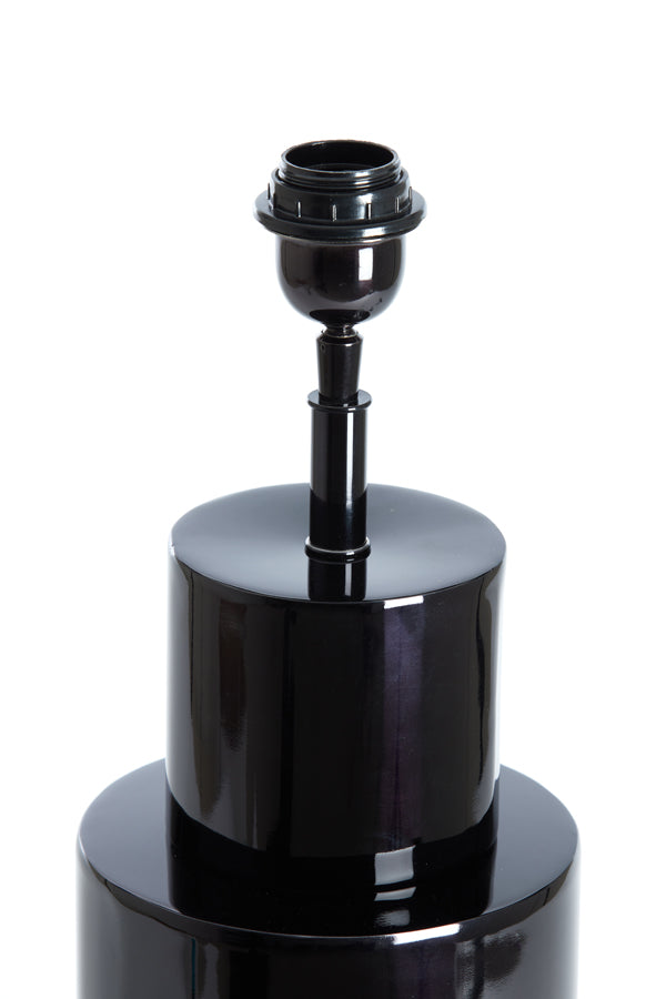 Glossy Black Nino Lamp Stand Ø18x65 cm
