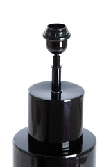 Glossy Black Nino Lamp Stand Ø18x65 cm