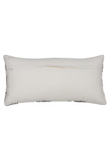Elegant Mackey Beige and Black Lumbar Cushion 60x30 cm
