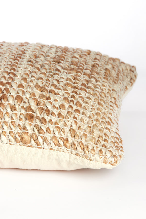 Natural Jute Cushion 45x45 cm - Jolita Brown Collection
