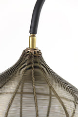 Antique Bronze and Matte Black Alvaro Floor Lamp 35x30x160 cm