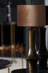 Lubis Brown 30x30x21 cm Cylinder Lampshade