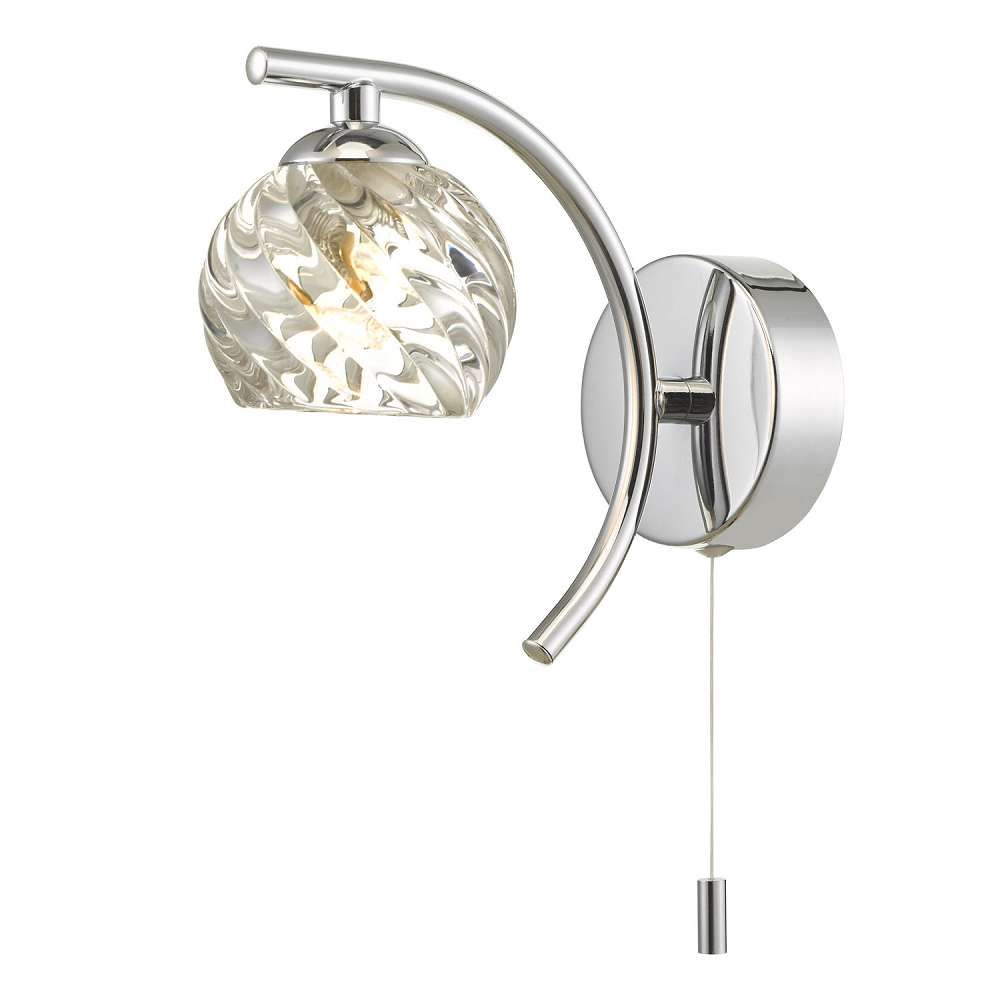 Nakita Wall Light Polished Chrome Bracket Only