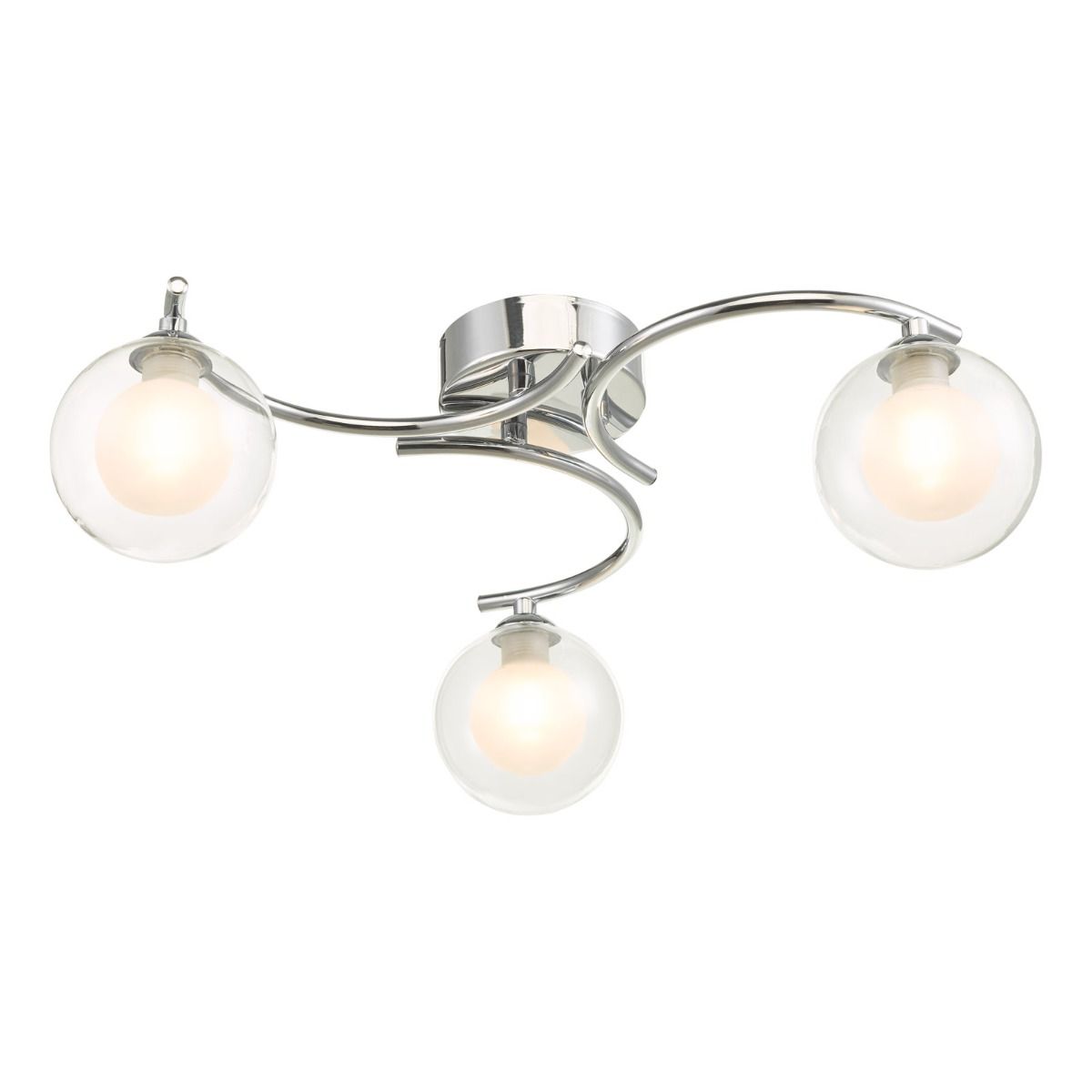 Nakita 3 Light Semi Flush Polished Chrome Frame Only