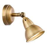 Nathaniel Single Wall Spotlight Aged Brass
