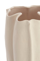Elegant Cream Sanguli Ceramic Vase - 28x27.5x56 cm