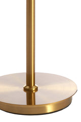 Elegant Glass Table Lamp with Smoky Gold Finish, 20x43 cm
