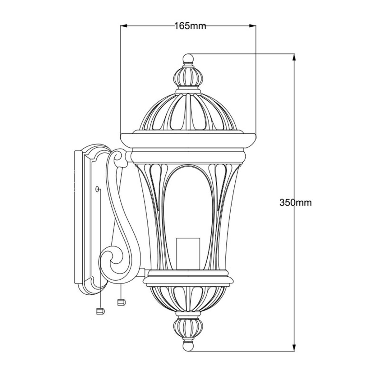 Classic New England Bronze Wall Lantern