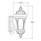 Classic New England Bronze Wall Lantern
