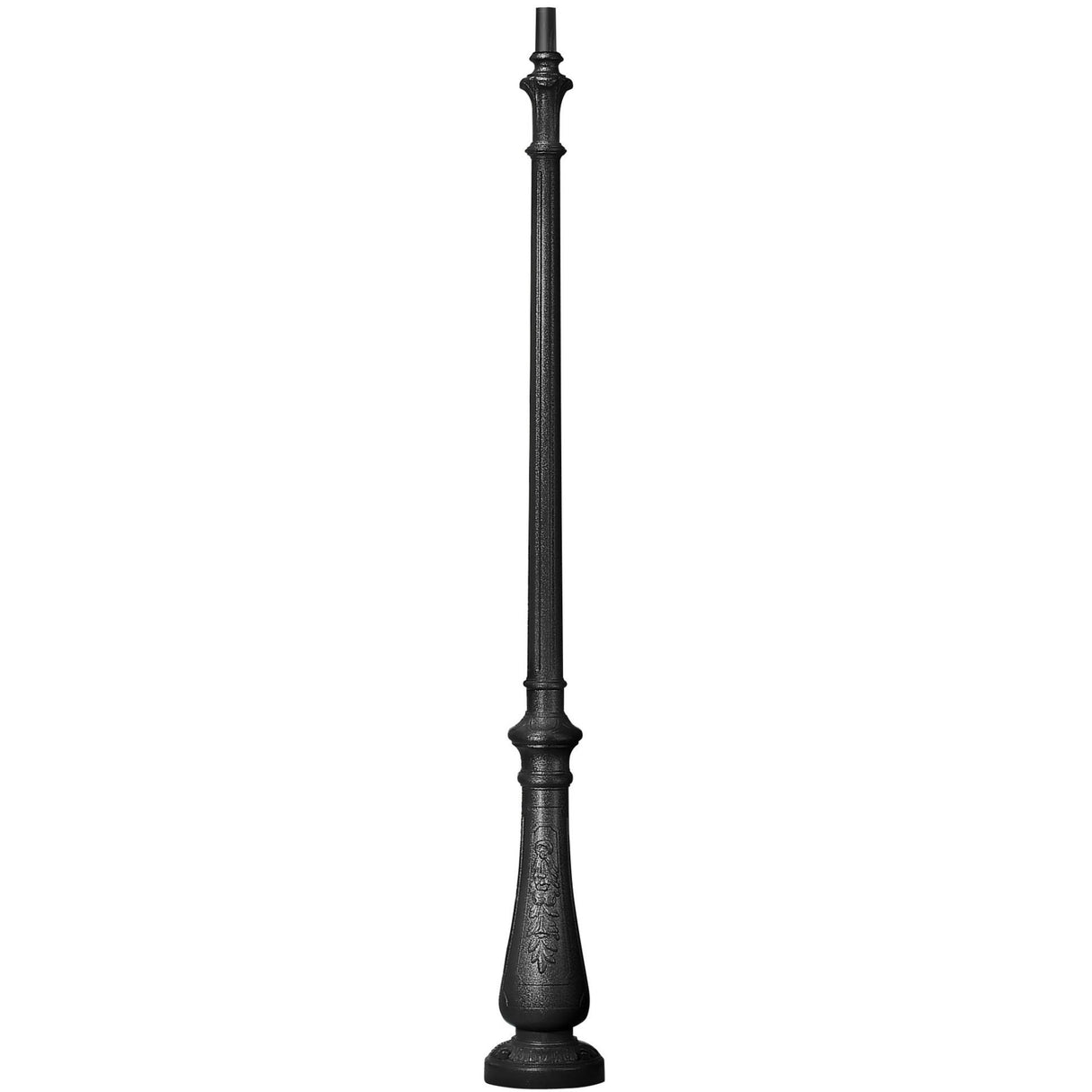Nebo Post with door 2500mm Black (60mm spigot)
