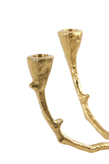Elegant Gold Candle Holder, 9-Light, 29x29x63.5 cm