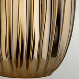 Elegant Newham Bronze Ceramic Table Lamp with Pearl Satin Shade
