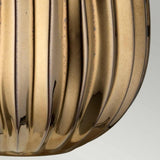 Elegant Bronze Ceramic Table Lamp with Pearl Satin Shade