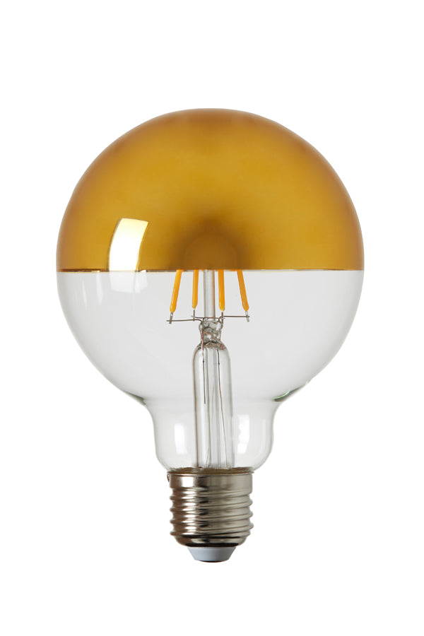 Vintage-Style LED Edison Bulb Ø9.5x14 cm, 4W Clear Glass with Bronze Base, E27 Dimmable