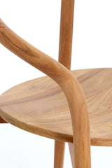 Natural Palca Wood Dining Chair - 59x53x74 cm
