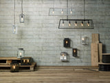 Notary Outdoor Wall Light Black Glass IP44