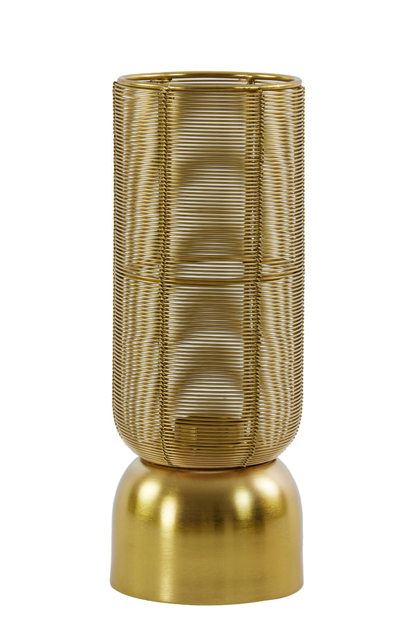 Lezuza Light Gold Hurricane Lantern Ø11x29 cm