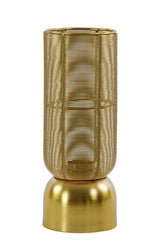 Lezuza Light Gold Hurricane Lantern Ø11x29 cm