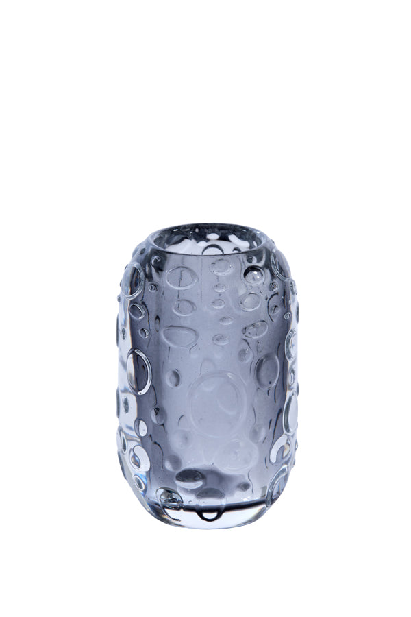 Smoky Grey Glass Tealight Holder Ø8x13 cm Finley Design