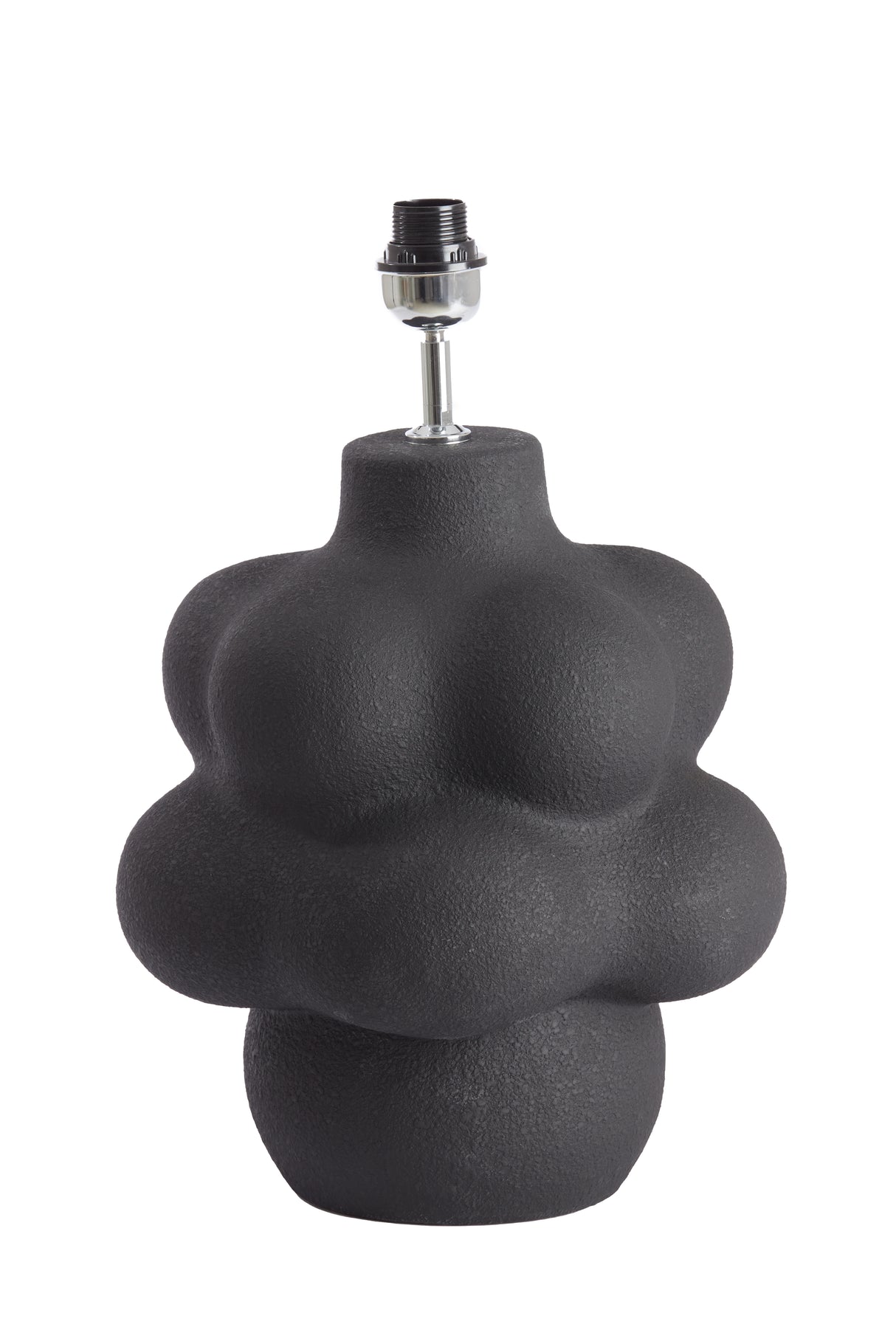 Matte Black Carilo Ceramic Lamp Base - 33x50 cm