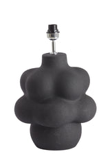 Matte Black Carilo Ceramic Lamp Base - 33x50 cm