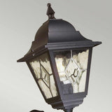 Norfolk Black Metal Outdoor Wall Lantern with PIR Sensor