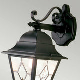Elegant Norfolk Black Outdoor Wall Lantern