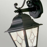 Elegant Norfolk Black Outdoor Wall Lantern