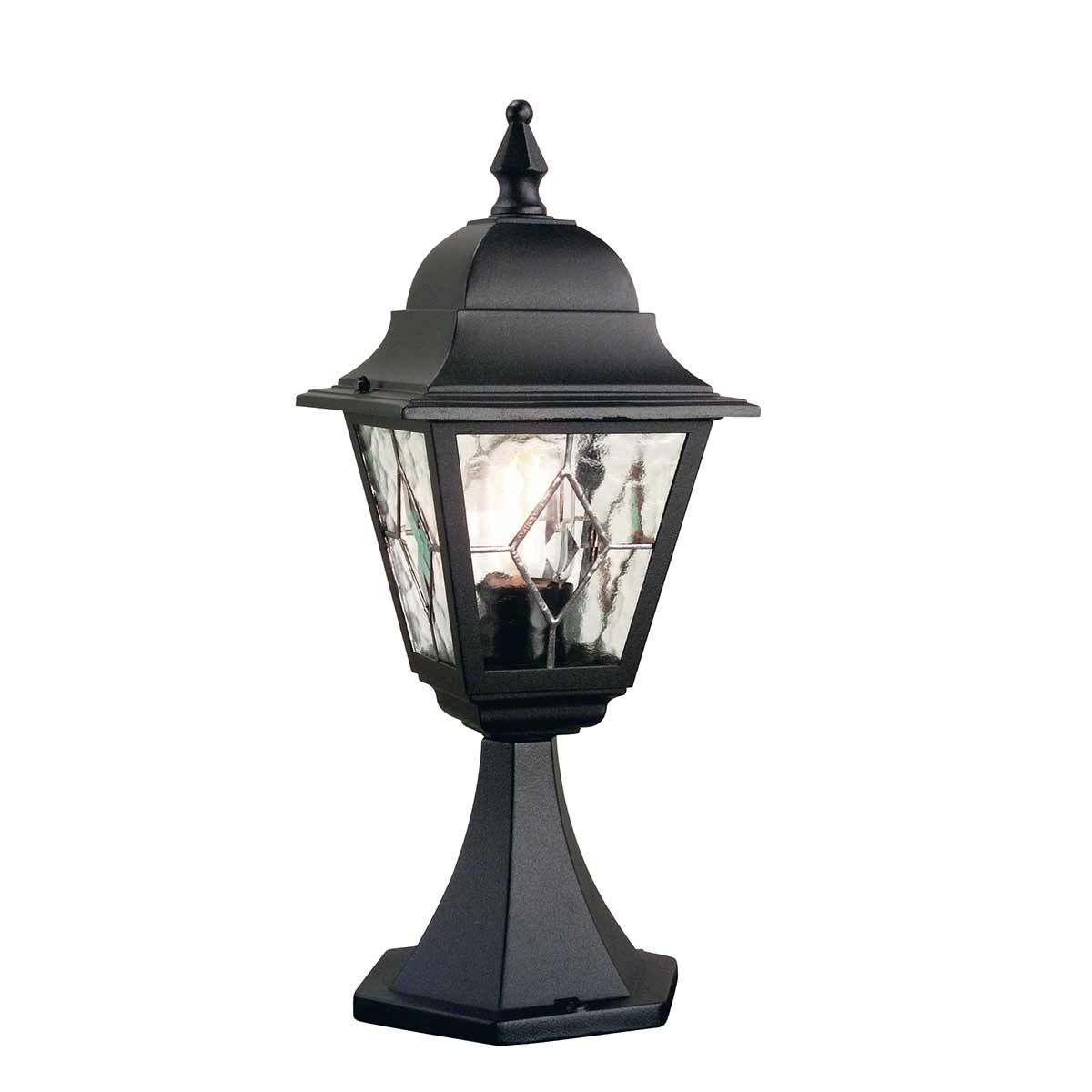 Elegant Norfolk Black Pedestal Lantern