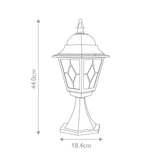 Elegant Norfolk Black Pedestal Lantern