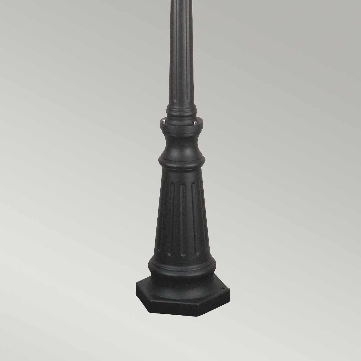 Norfolk Black Triple Lantern Outdoor Post Light